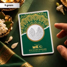 5 Gram 999 Ganpati & Lakshmi Pure Silver Gift Coin
