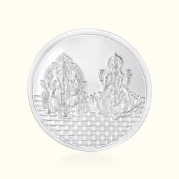 1 Gram 999 Ganpati & Lakshmi Pure Silver Gift Coin
