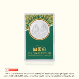 1 Gram 999 Ganpati & Lakshmi Pure Silver Gift Coin