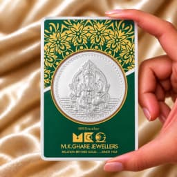 10 Gram 999 Ganpati Pure Silver Gift Coin