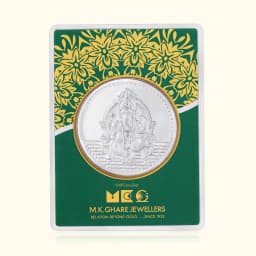 10 Gram 999 Ganpati Pure Silver Gift Coin