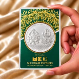 10 Gram 999 Ganpati & Lakshmi Pure Silver Gift Coin