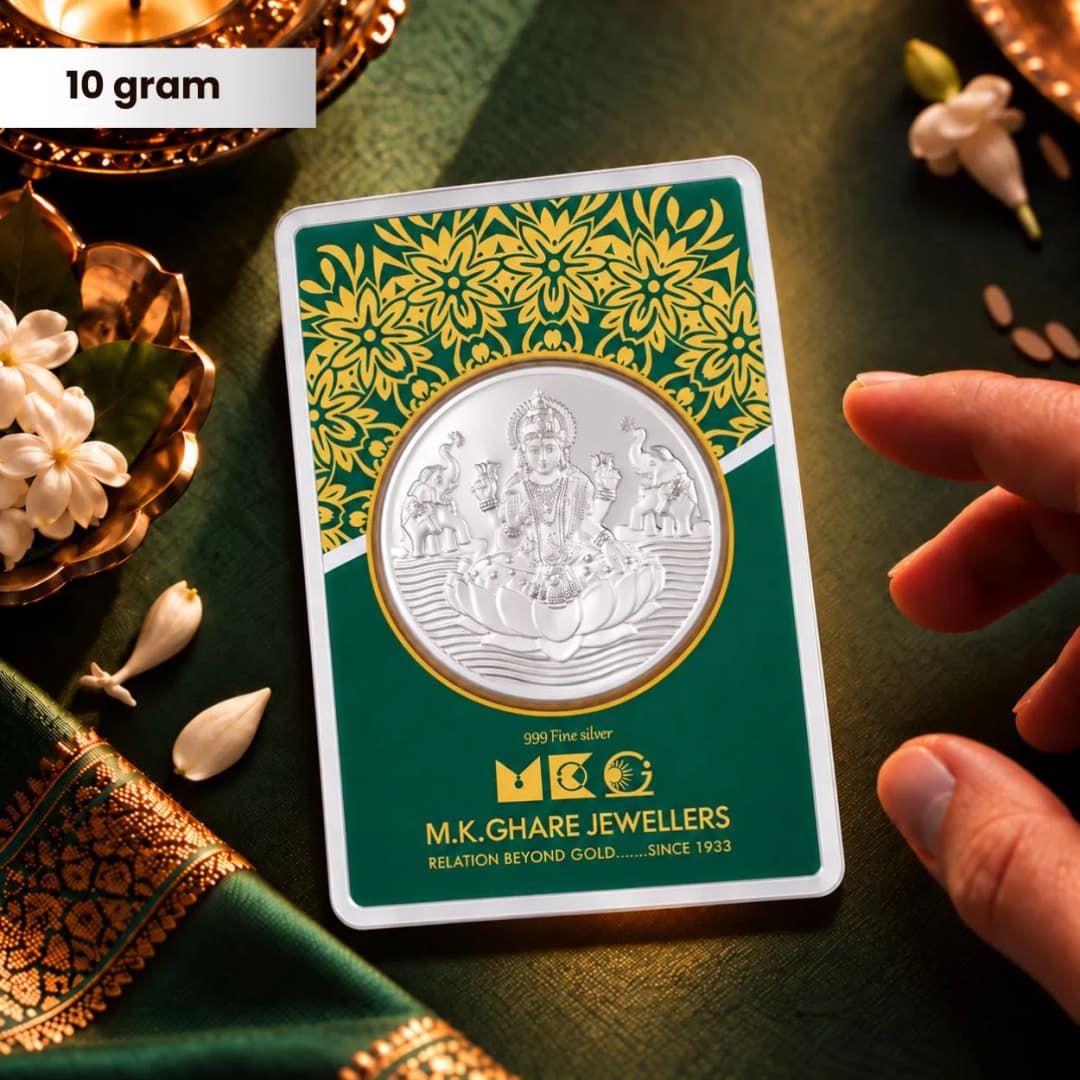 10 Gram 999 Lakshmi Pure Silver Gift Coin