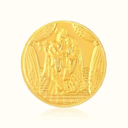 0.3 Gram 24KT (999) Radhakrishna Pure Gold Gift Coin