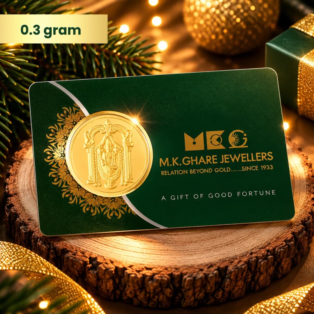 0.3 Gram 24KT (999) Balaji Pure Gold Gift Coin