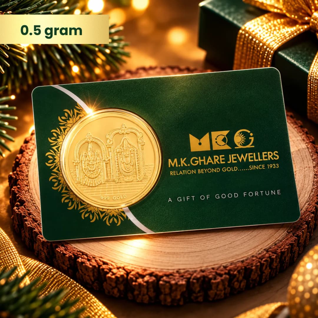 0.5 Gram 24KT (999) Balaji & Padmavti Pure Gold Coin