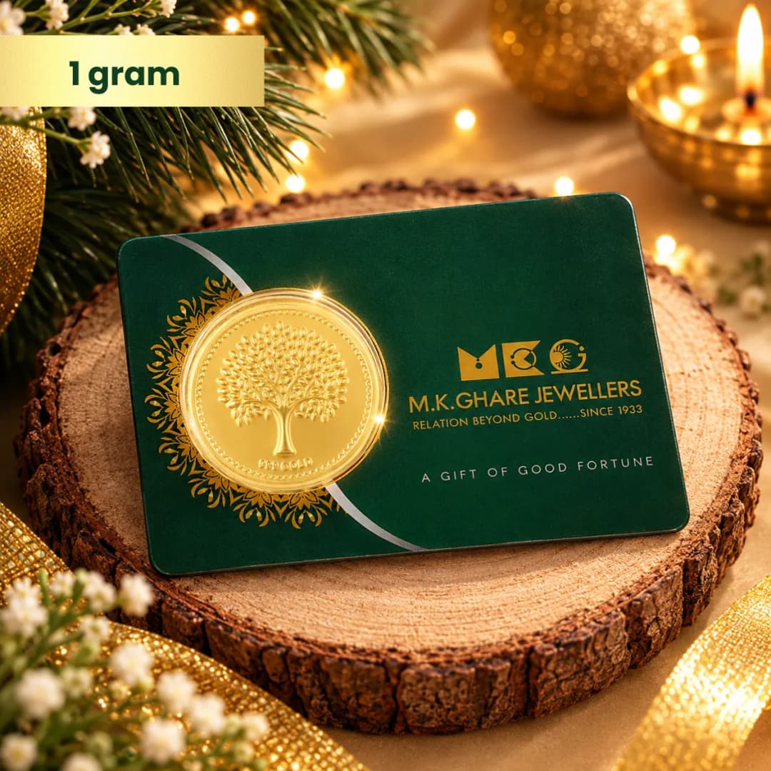 1 Gram 24KT (999) Kalpvruksh Pure Gold Coin