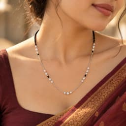 Anaya Silver Modern Mangalsutra