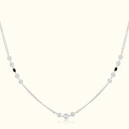 Anaya Silver Modern Mangalsutra