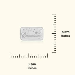 Congratulations Engraved 999 Silver Biscuit
