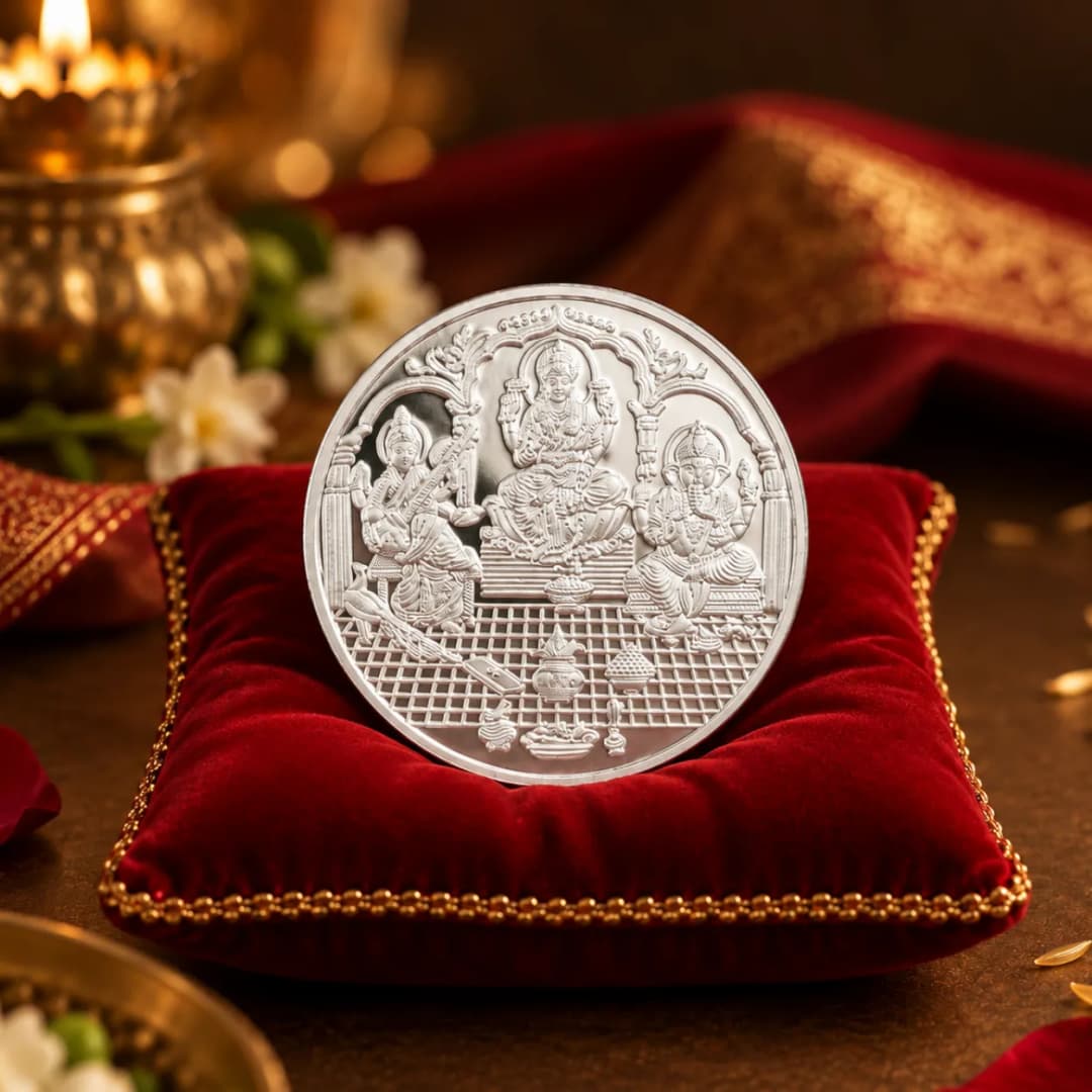 10 Gram 999 Trimurti Pure Silver Coin