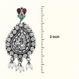 Moonlight Glow Oxidised Earrings