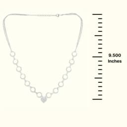 Heartline Silver Necklace Set