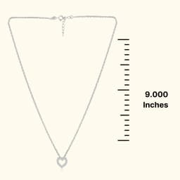 Cupids Silver Necklace Set