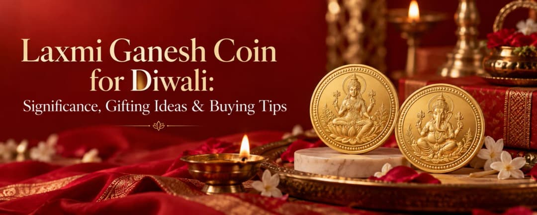 Laxmi Ganesh Coin for Diwali