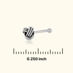 Subtle Charm Silver Nose Pin