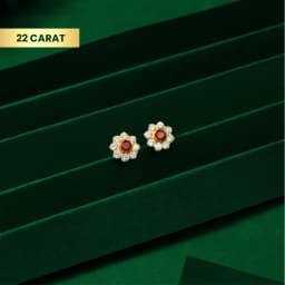 Crimson Petal 22Kt Gold Tops