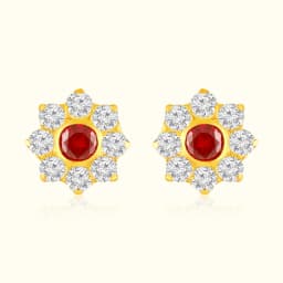 Crimson Petal 22Kt Gold Tops