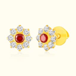 Crimson Petal 22Kt Gold Tops