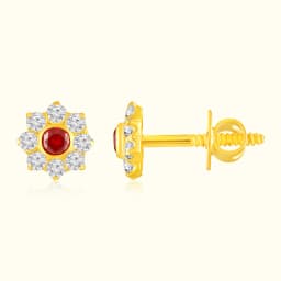 Crimson Petal 22Kt Gold Tops