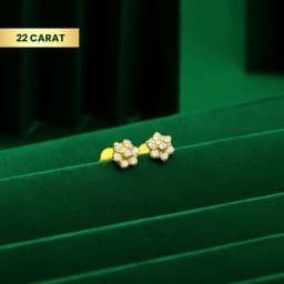 22Kt Golden Floral Star AD Tops