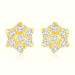 22Kt Golden Floral Star AD Tops