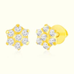 22Kt Golden Floral Star AD Tops