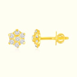 22Kt Golden Floral Star AD Tops