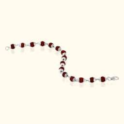 Rudraksh Silver Bracelet