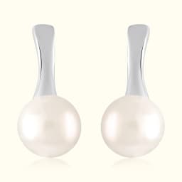 Petal Pearl Silver Studs