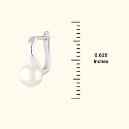 Petal Pearl Silver Studs