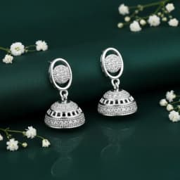 Silver Noor Jhumka