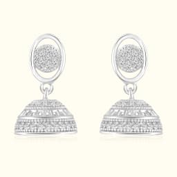 Silver Noor Jhumka