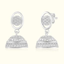 Silver Noor Jhumka