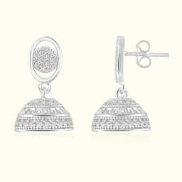 Silver Noor Jhumka