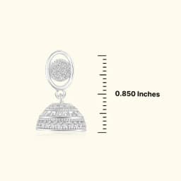Silver Noor Jhumka