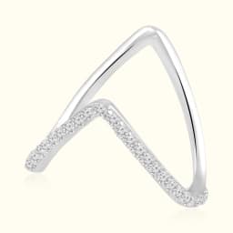 Chevron Spark 92.5 Sterling Silver Ring