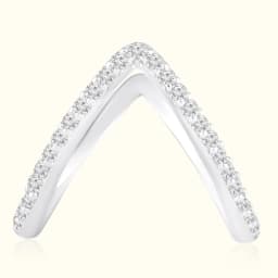 Chevron Spark 92.5 Sterling Silver Ring