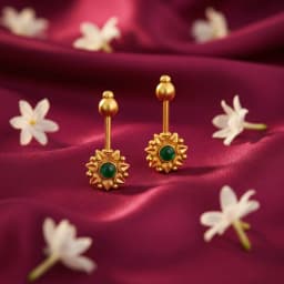 Gold-Plated Emerald Silver Bugadi