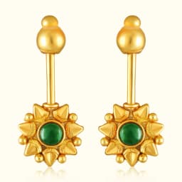 Gold-Plated Emerald Silver Bugadi