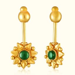 Gold-Plated Emerald Silver Bugadi