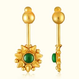 Gold-Plated Emerald Silver Bugadi