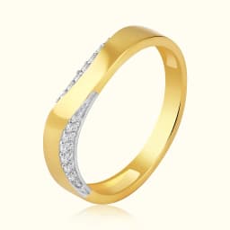 Luna 9CT Gold Couple Band