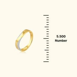 Luna 9CT Gold Couple Band