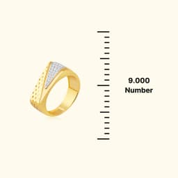 Vertex Mens 9CT Gold Wave Band