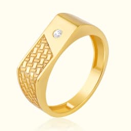 Origin Mens 9ct Gold Texture Ring