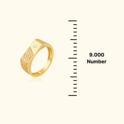 Origin Mens 9ct Gold Texture Ring