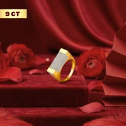 Lucent Mens 9CT Gold Stone Ring