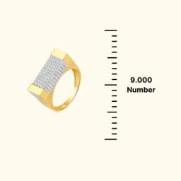 Lucent Mens 9CT Gold Stone Ring