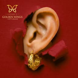 9CT Gold Filigree Hoop Earrings